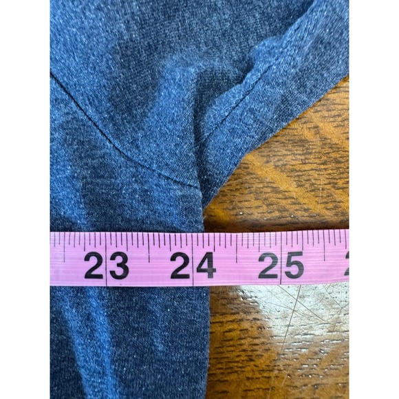 Vintage Playboy Shirt XL Blue‎ Red Trim Long Sleeve Bunny Logo Soft Casual Tee - Picture 4 of 6